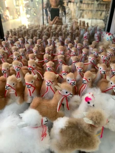 25 Alpakafiguren, Baby Alpakafell, 10 cm