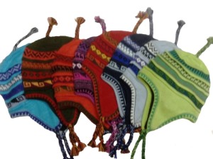 Paket 50 original peruanischen Chullos Vlies Futter Alpakawolle